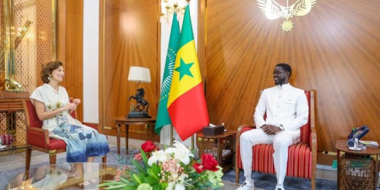 Diomaye Faye a reçu la directrice générale sortante de l’UNESCO en audience
