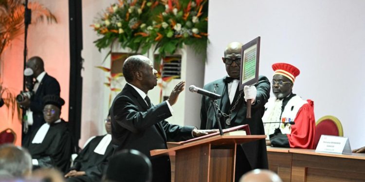 Côte d&rsquo;Ivoire: le président Alassane Ouattara investi pour un quatrième mandat
